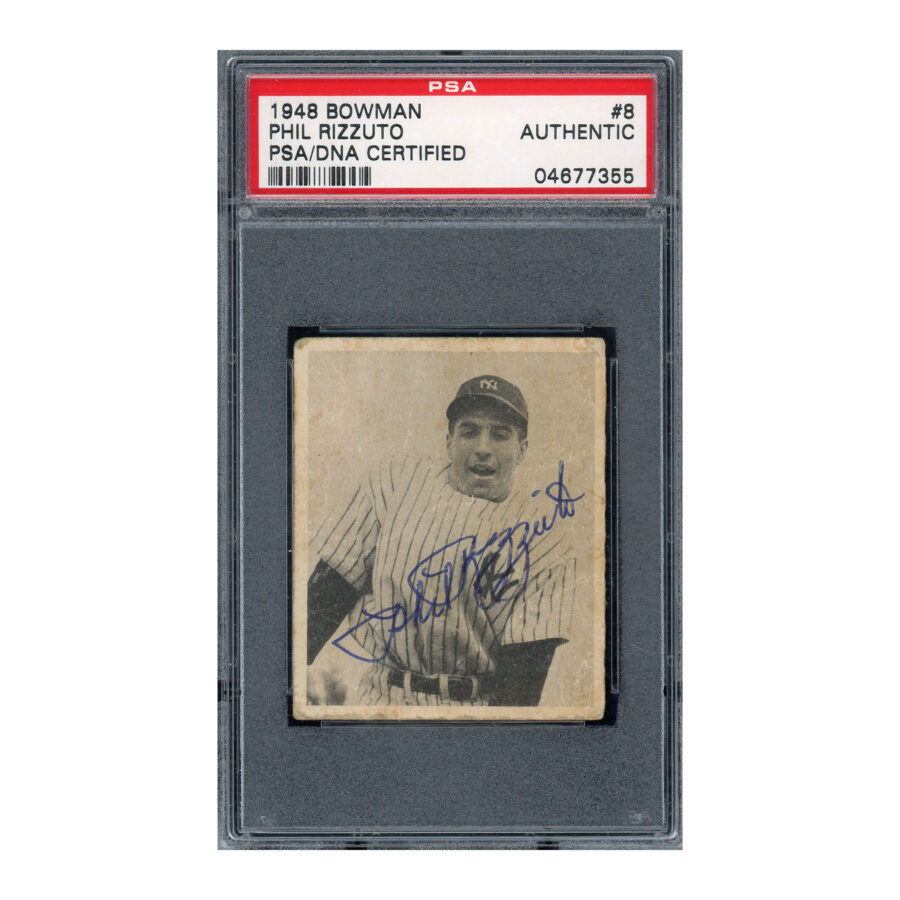 1948 Bowman #8 Phil Rizzuto PSA Auth