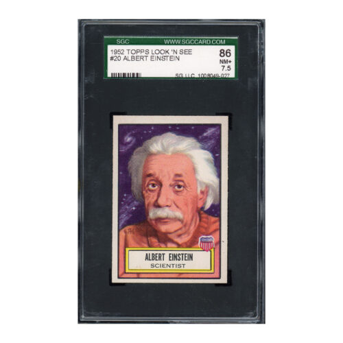 1952 Topps Look 'N See #20 Albert Einstein SGC 7.5
