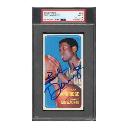 1970 Topps #63 Bob Dandridge PSA 7 Auto 9