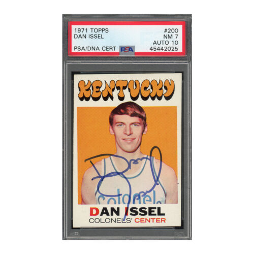 1971 Topps #200 Dan Issel PSA 7 Auto 10