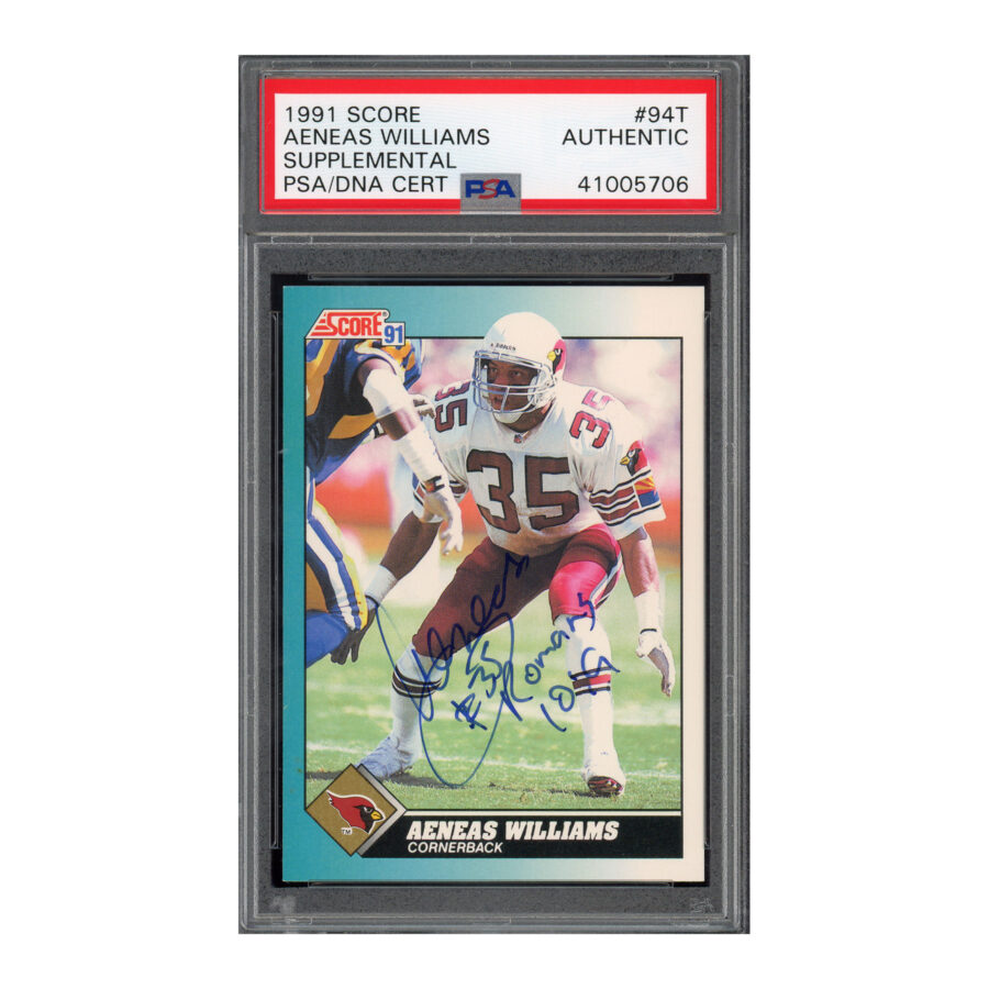 1991 Score Supplemental #94T Aeneas Williams PSA Auth
