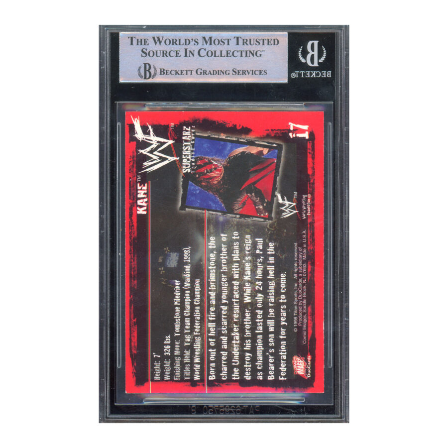 1998 Comic Images #17 Kane Beckett Auto - Image 2