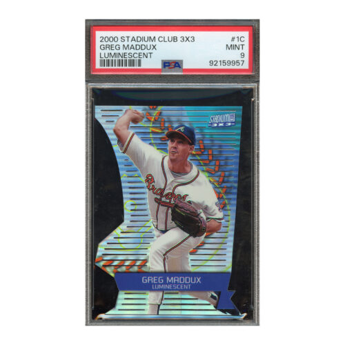 2000 Stadium Club 3x3 Luminescent #1C Greg Maddux PSA 9