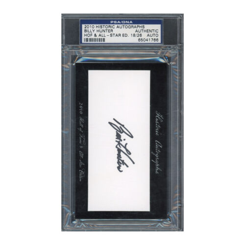 2010 Historic Autographs Billy Hunter PSA Auto Auth