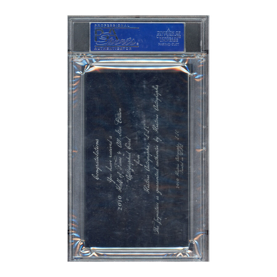 2010 Historic Autographs Billy Hunter PSA Auto Auth - Image 2