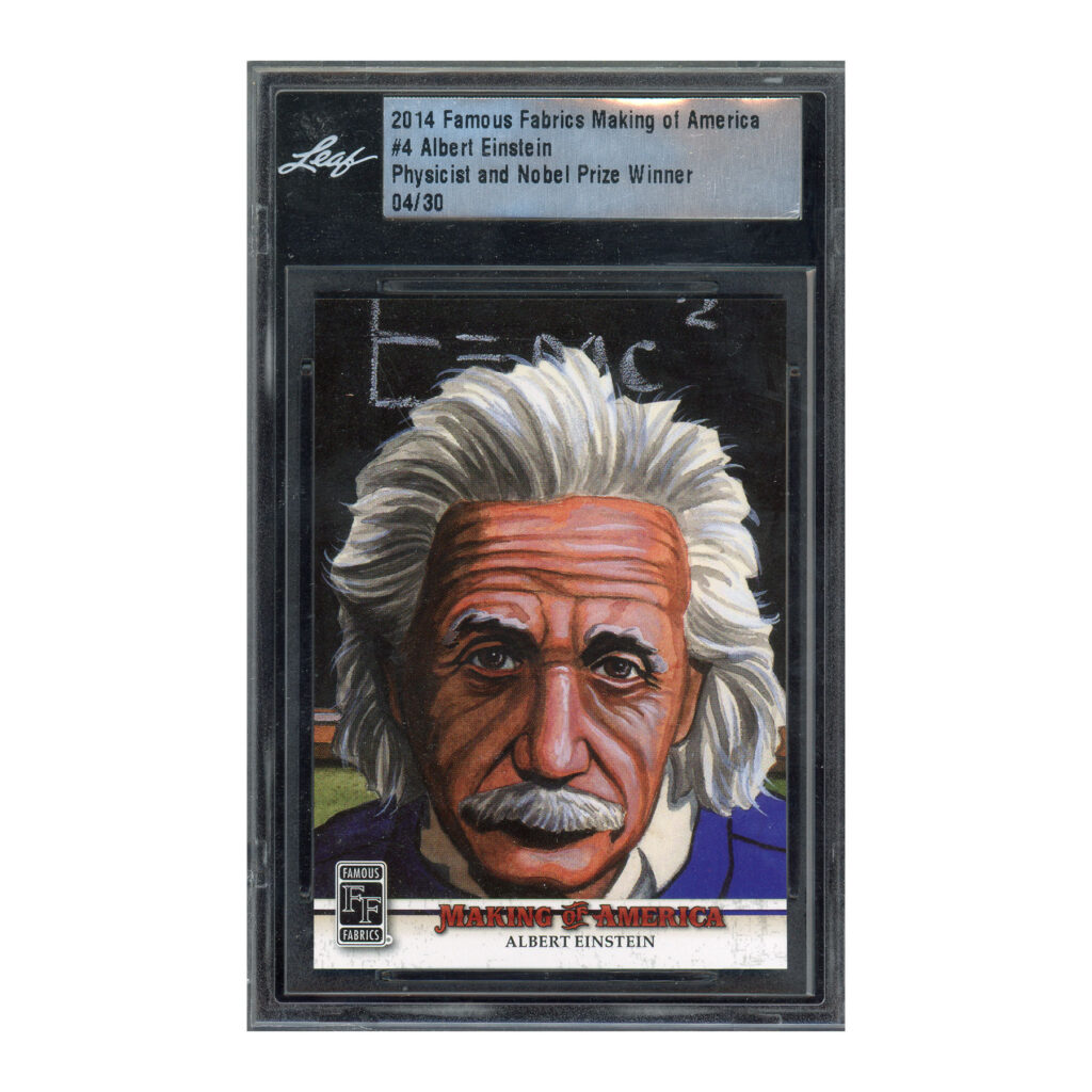 2014 Famous Fabrics #4 Albert Einstein Leaf