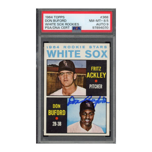 1964 Topps #368 Don Buford PSA 8.5 Auto 9