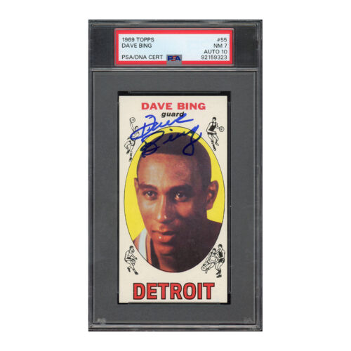 1969 Topps #55 Dave Bing PSA 7 Auto 10