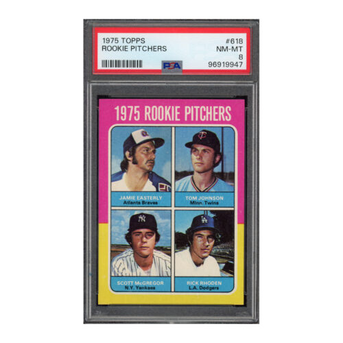 1975 Topps #618 Rookie Pitchers Scott McGregor PSA 8