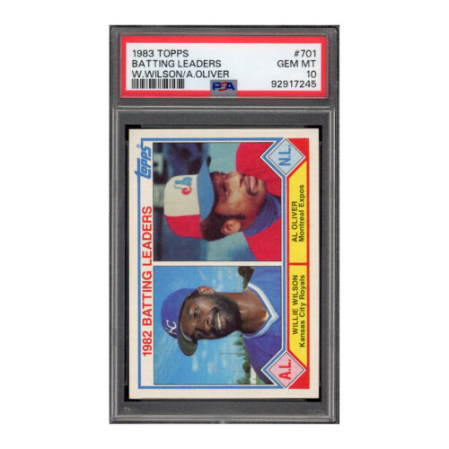 1983 Topps #701 Batting Leaders Oliver Wilson PSA 10