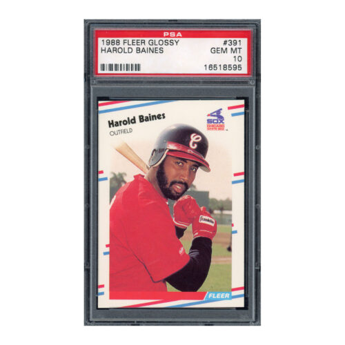 1988 Fleer Glossy #391 Harold Baines PSA 10