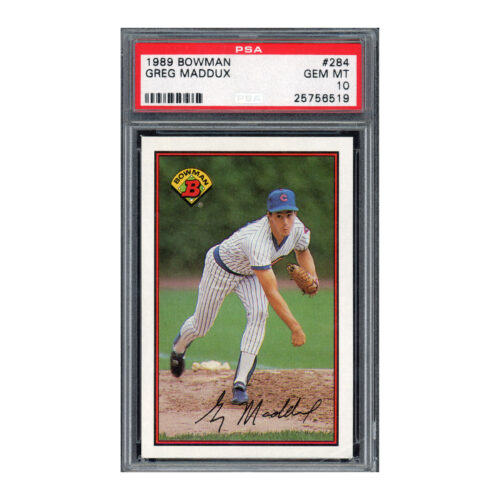 1989 Bowman #284 Greg Maddux PSA 10