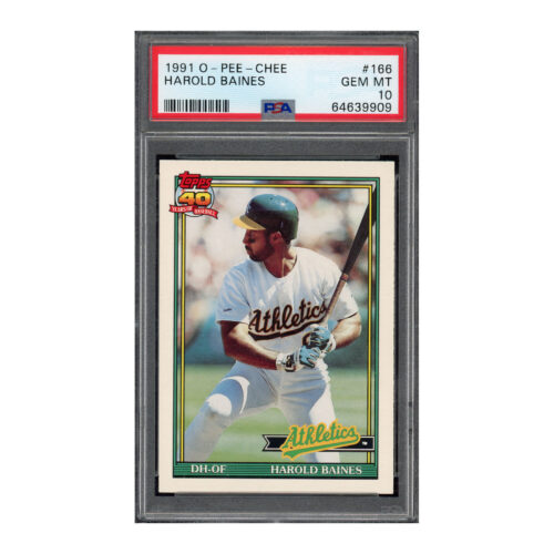 1991 OPC O-Pee-Chee #166 Harold Baines PSA 10 gem mt mint orioles hof