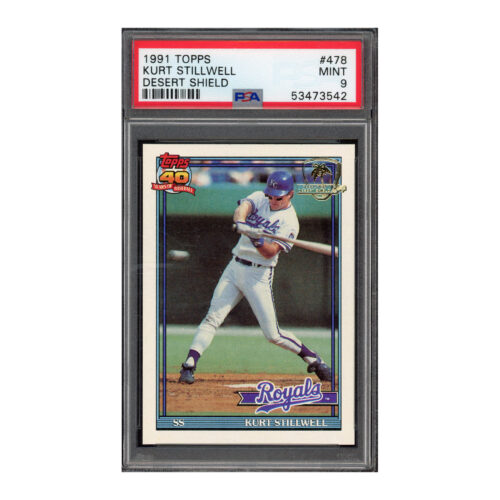 1991 Topps Desert Shield #478 Kurt Stillwell PSA 9