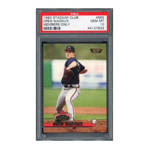 1993 Stadium Club Members Only #665 Greg Maddux PSA 10