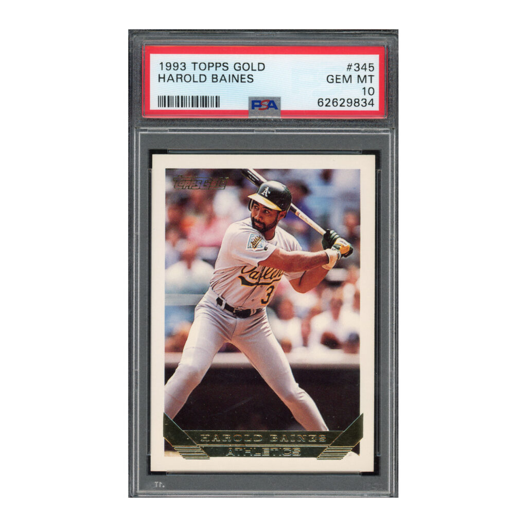1993 Topps Gold #345 Harold Baines PSA 10