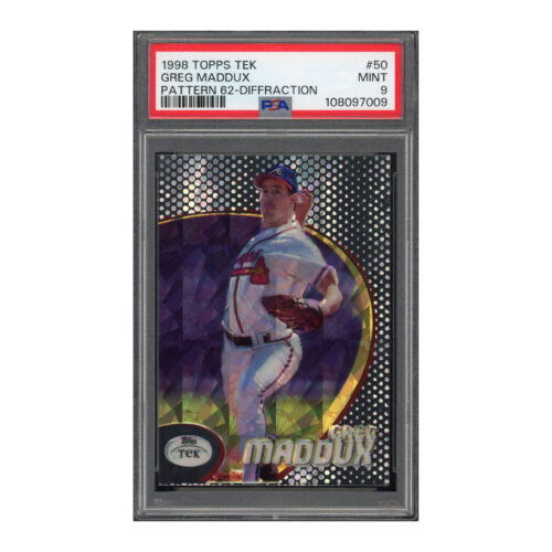 1998 Topps Tek Diffractor #50 Greg Maddux Pattern 62 PSA 9