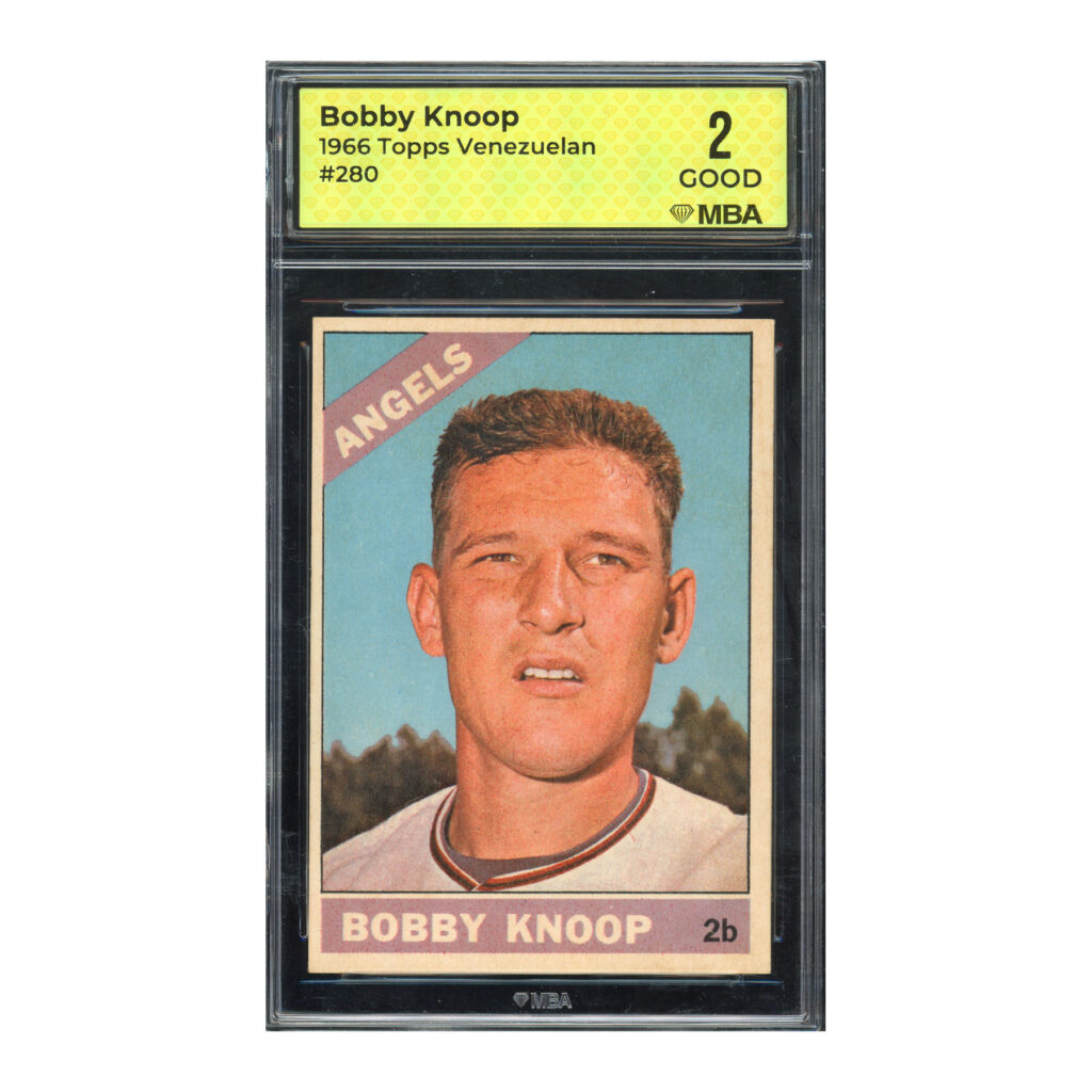 1966 Topps Venezuelan Venezuelan #280 Bobby Knoop MBA 2
