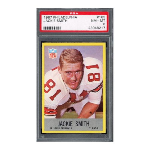 1967 Philadelphia #165 Jackie Smith PSA 8