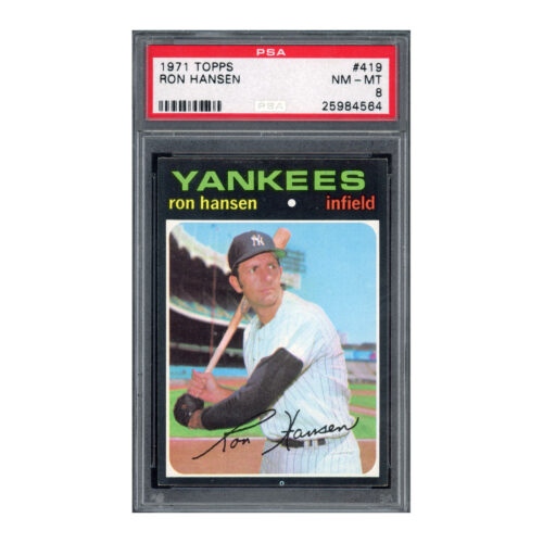 1971 Topps #419 Ron Hansen PSA 8