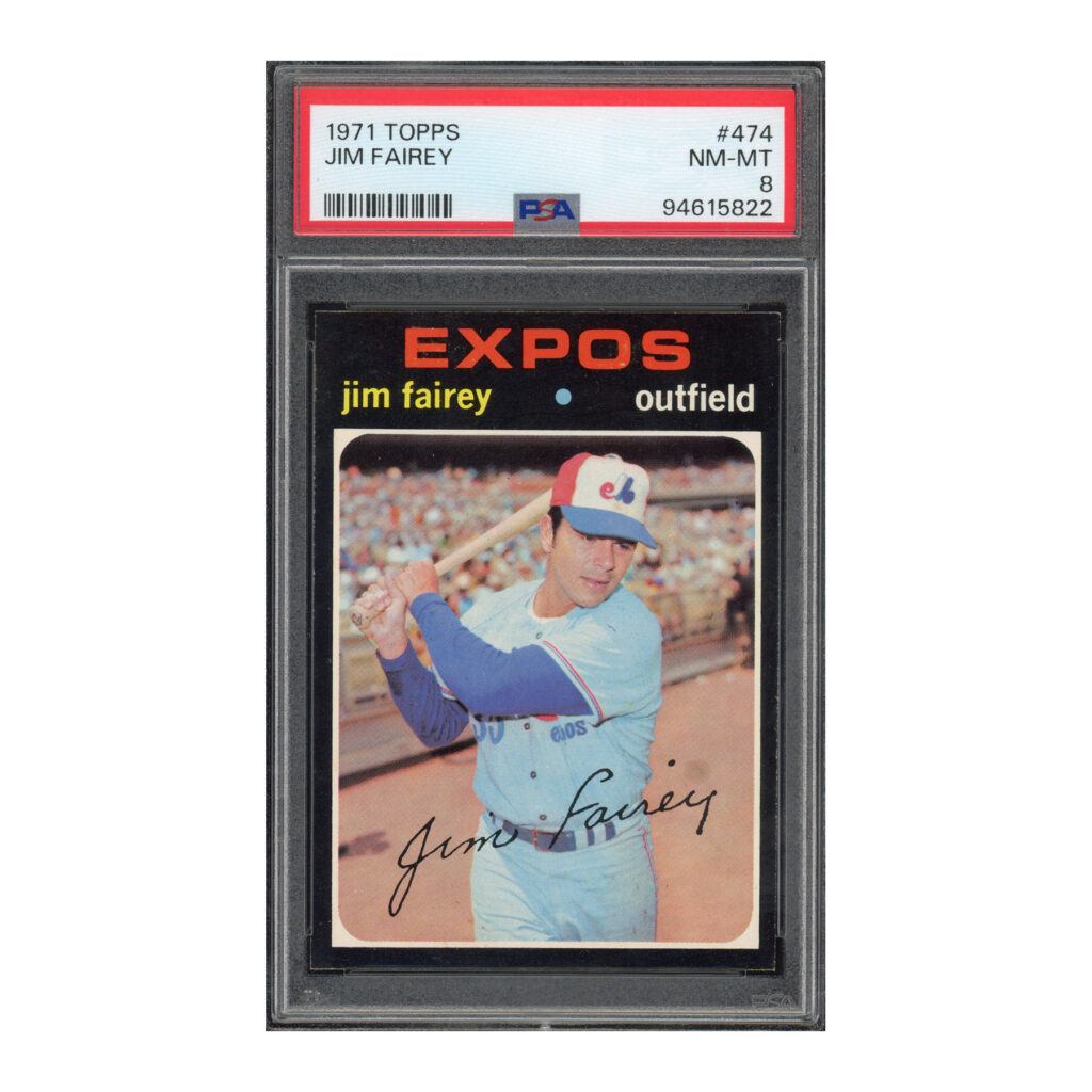 1971 Topps #474 Jim Fairey PSA 8