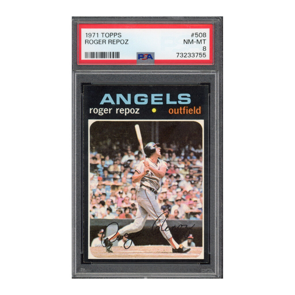 1971 Topps #508 Roger Repoz PSA 8