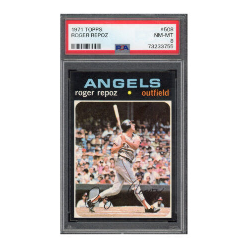 1971 Topps #508 Roger Repoz PSA 8