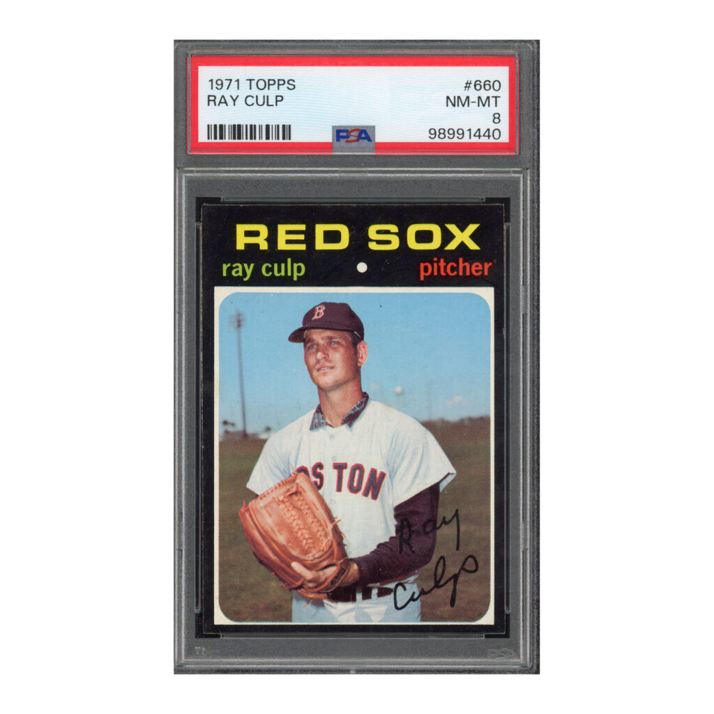 1971 Topps #660 Ray Culp PSA 8
