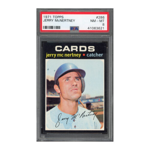 1971 Topps #286 Jerry McNertney PSA 8