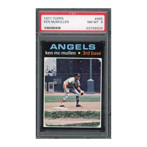 1971 Topps #485 Ken McMullen PSA 8