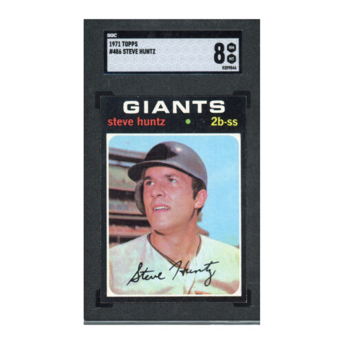 1971 Topps #486 Steve Huntz SGC 8