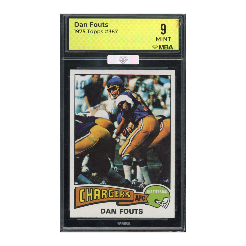 1975 Topps #367 Dan Fouts MBA Diamond 9