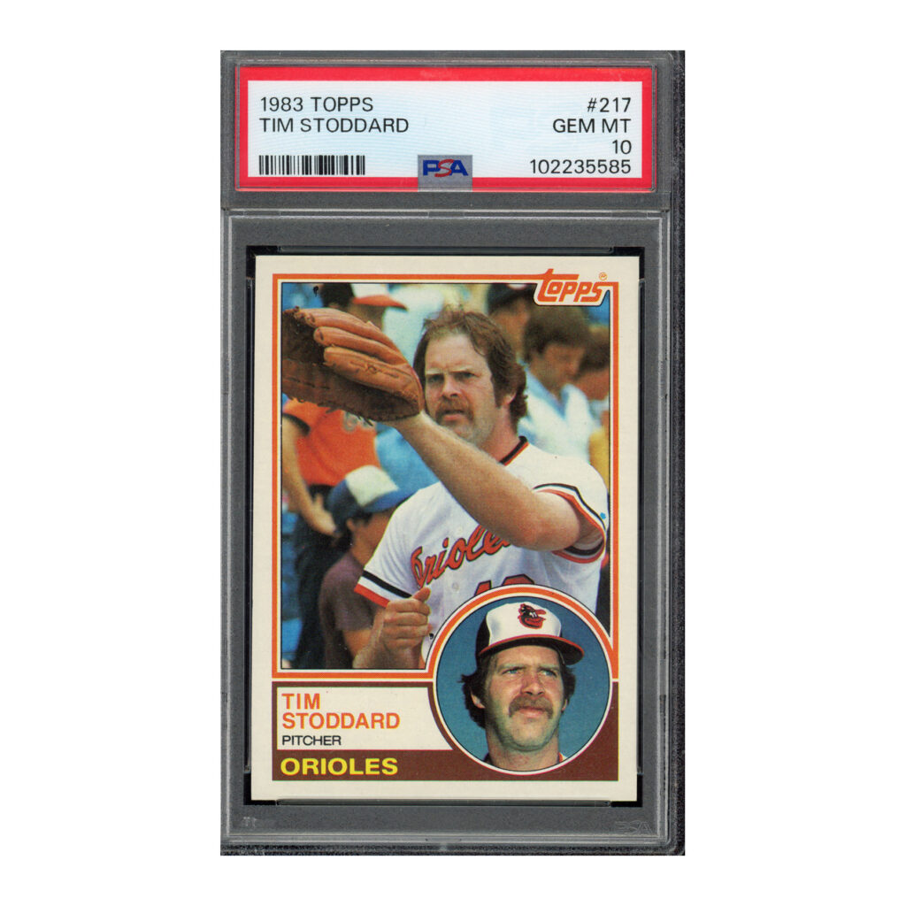 1983 Topps #217 Tim Stoddard PSA 10