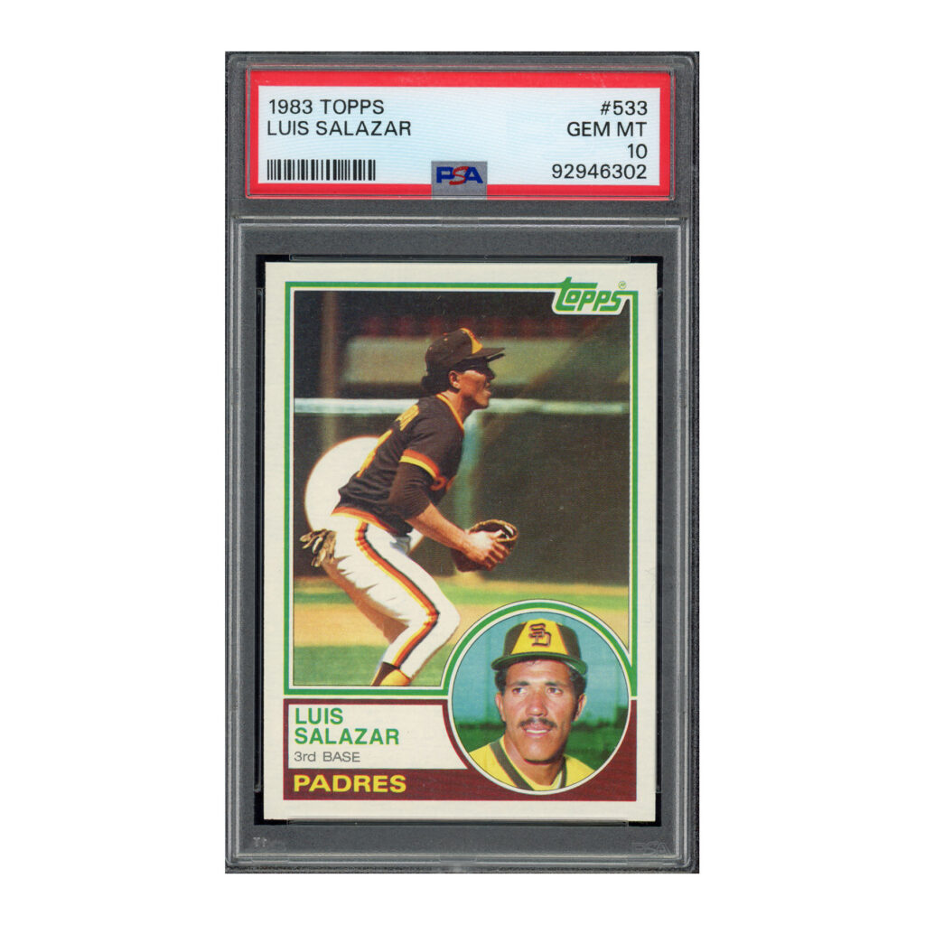 1983 Topps #533 Luis Salazar PSA 10