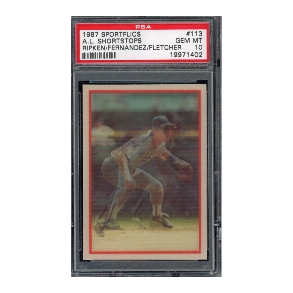 1987 Sportflics #113 Cal Ripken PSA 10