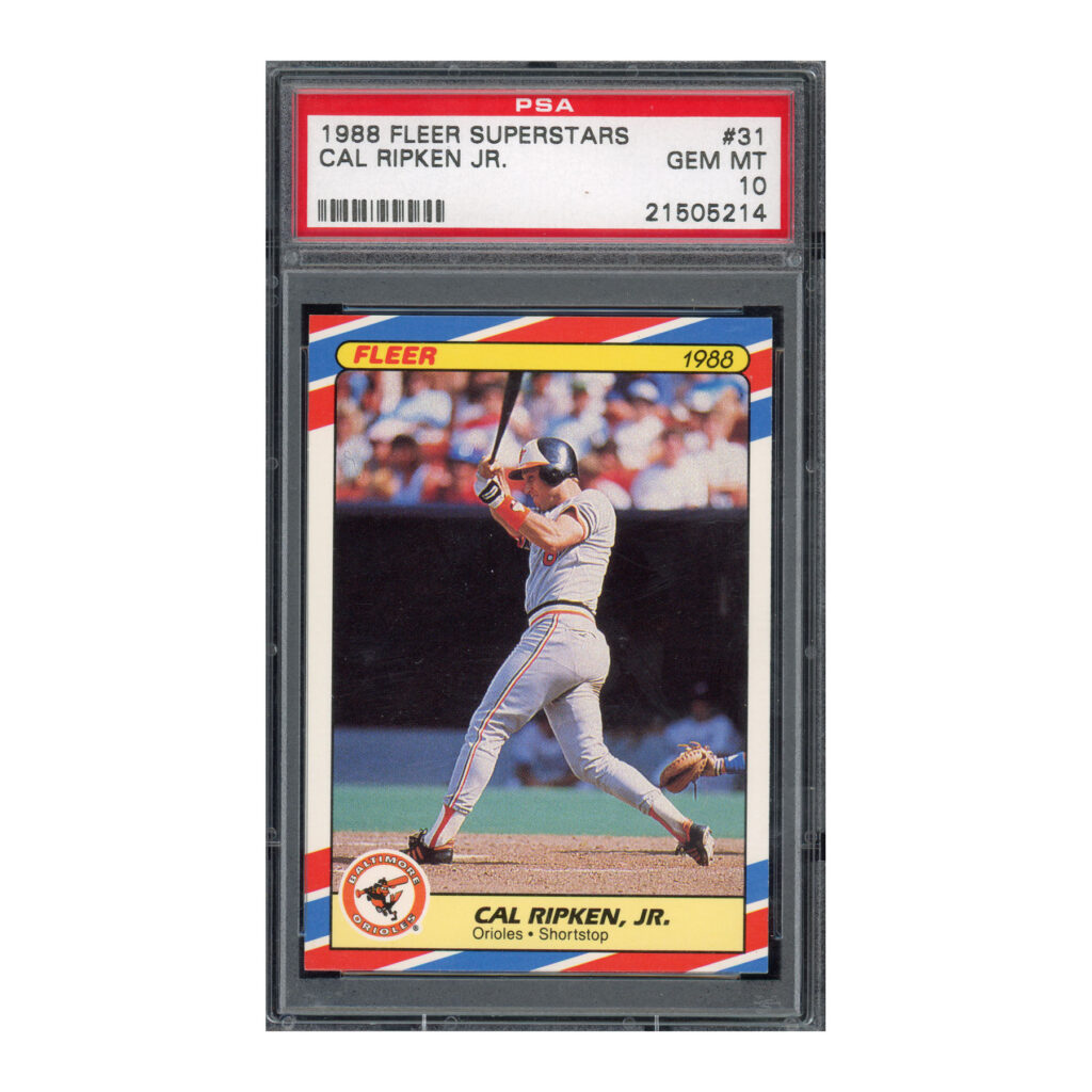 1988 Fleer Superstars #31 Cal Ripken PSA 10