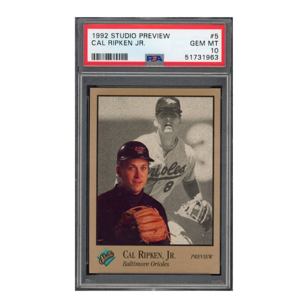 1992 Studio Preview #5 Cal Ripken PSA 10