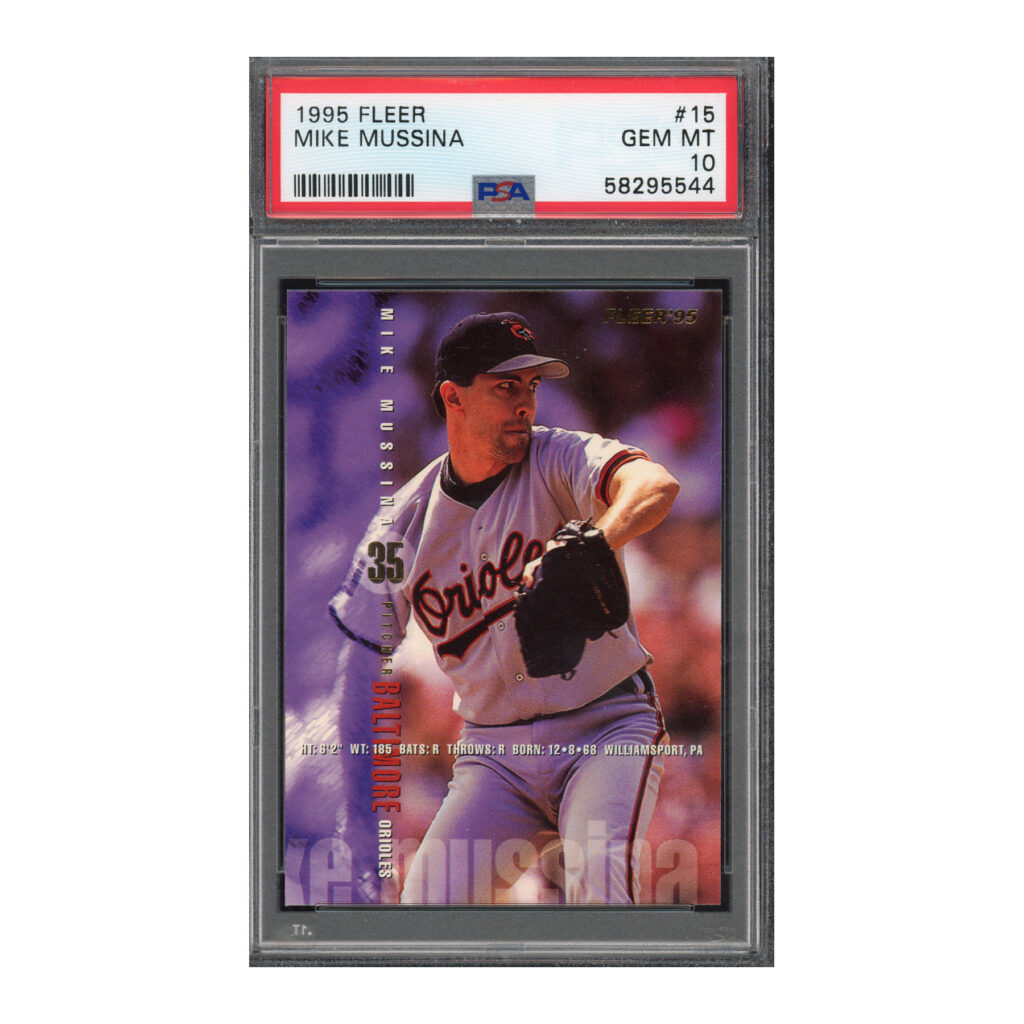 1995 Fleer #15 Mike Mussina PSA 10
