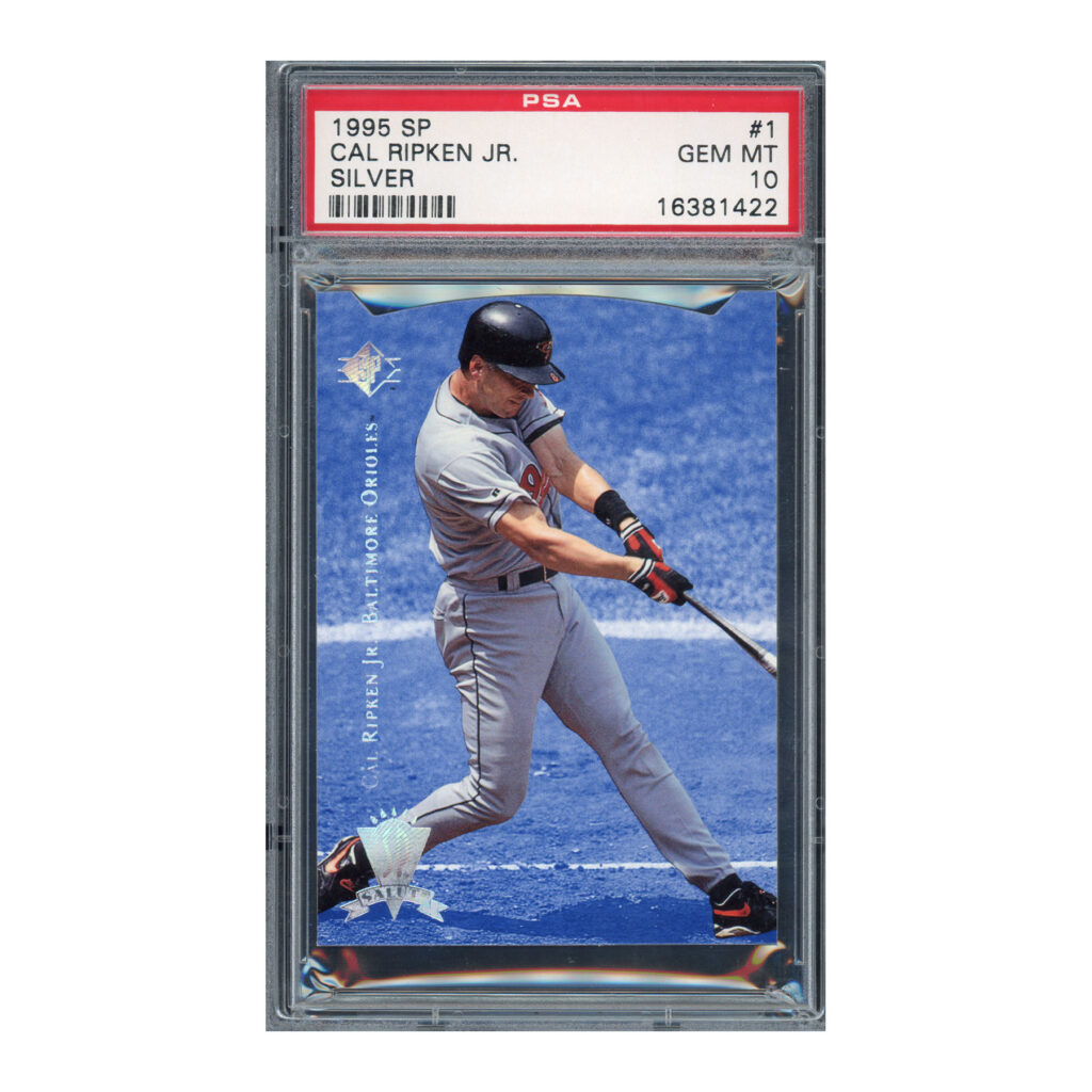 1995 SP Silver Die Cut #1 Cal Ripken PSA 10
