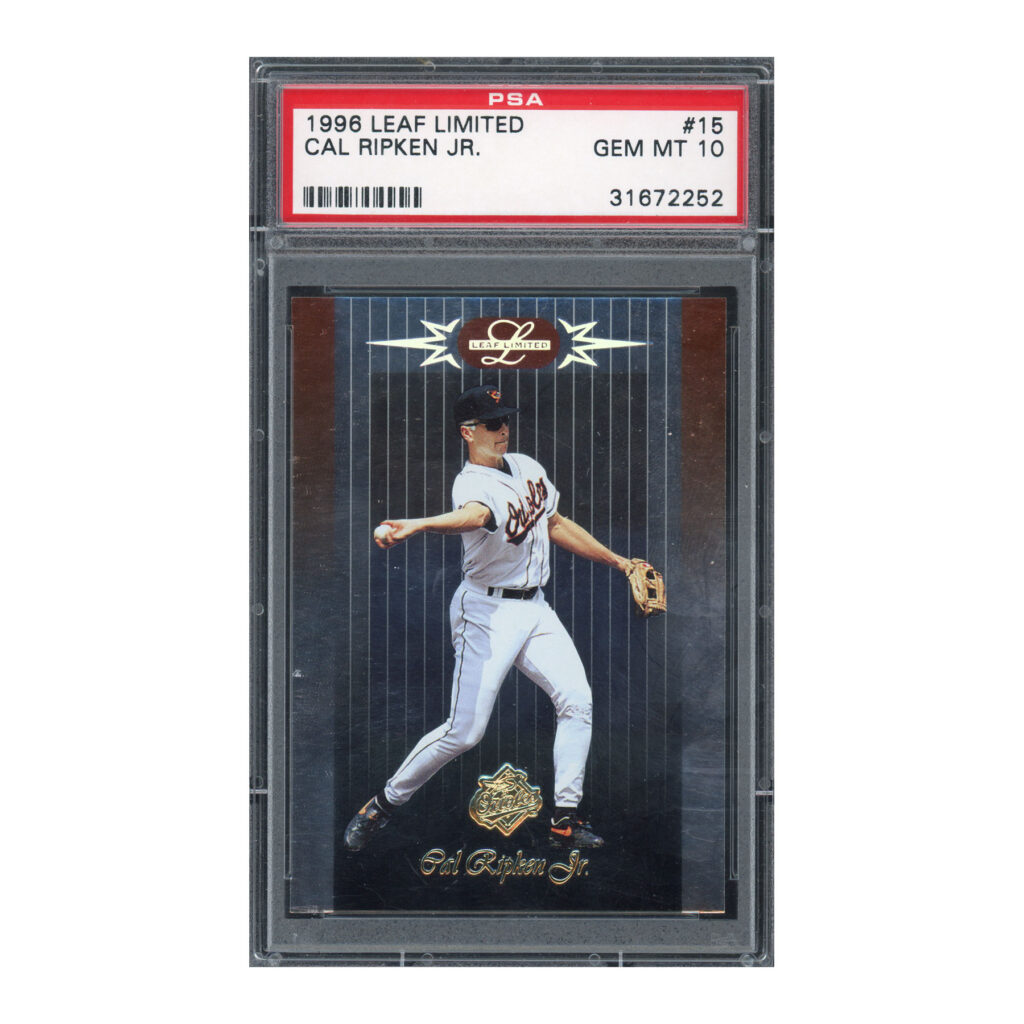 1996 Leaf Limited #15 Cal Ripken PSA 10