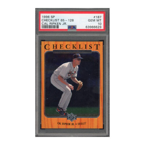1996 SP Checklist #187 Cal Ripken PSA 10