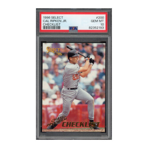 1996 Select Checklist #200 Cal Ripken PSA 10