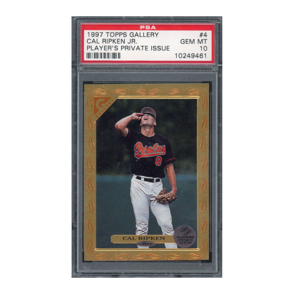 1997 Topps Gallery Players Private Issue /250 #4 Cal Ripken PSA 10