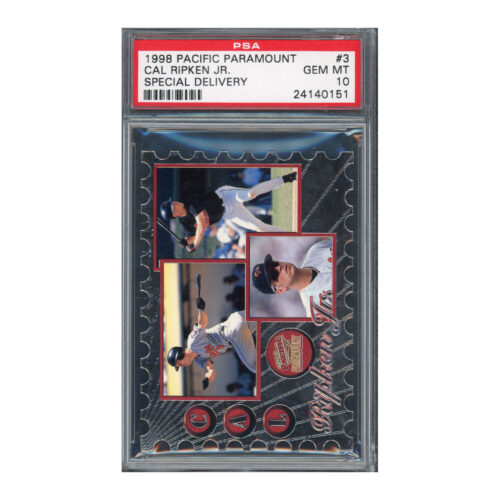 1998 Pacific Paramount Special Delivery Die Cut Cal Ripken PSA 10