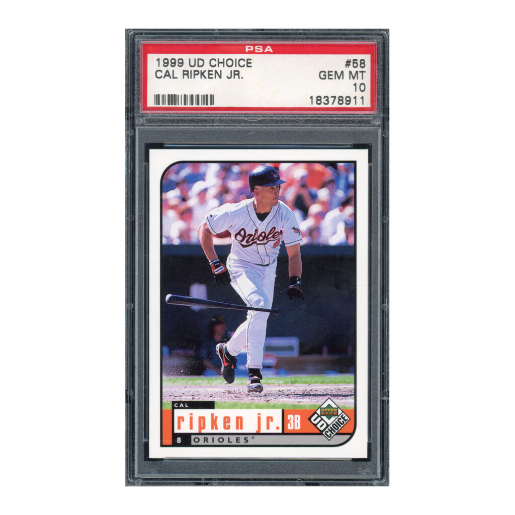 1999 UD Upper Deck Choice #58 Cal Ripken PSA 10