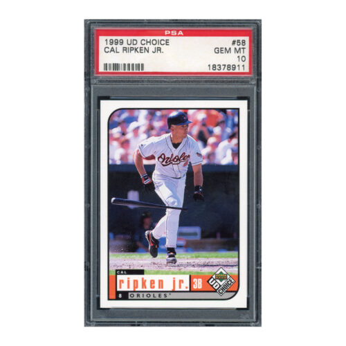1999 UD Upper Deck Choice #58 Cal Ripken PSA 10