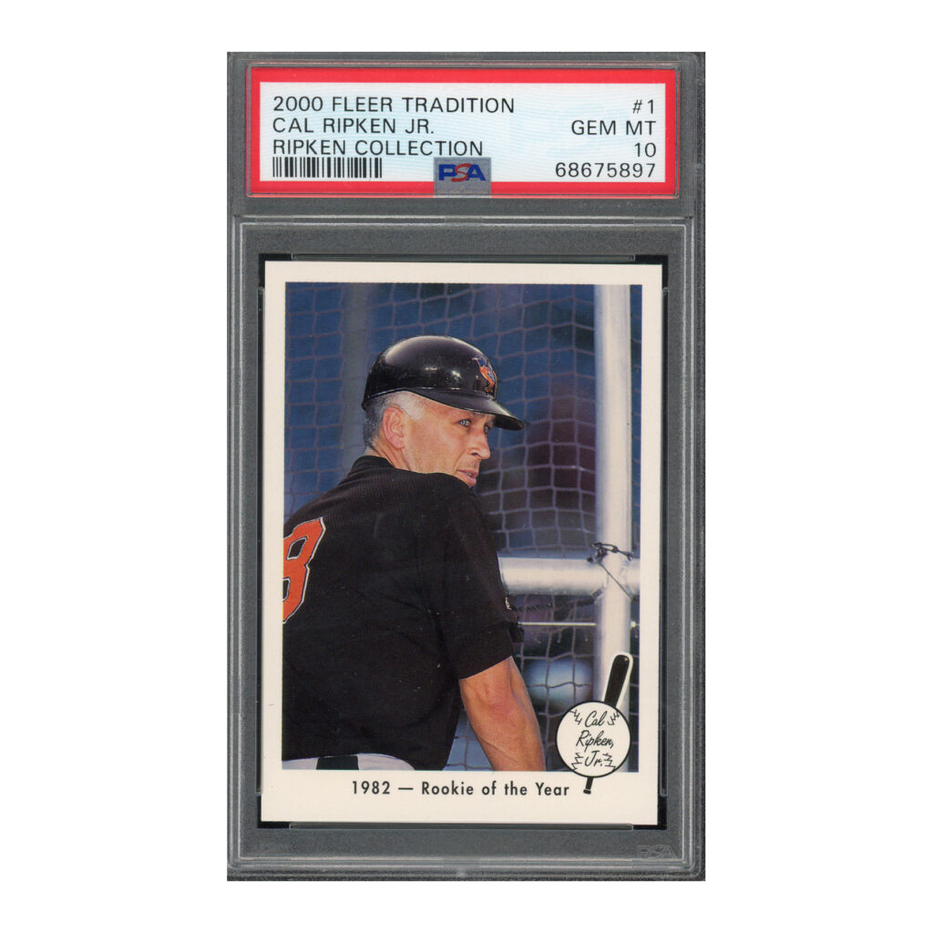 2000 Fleer Tradition Cal Ripken Collection #1 PSA 10