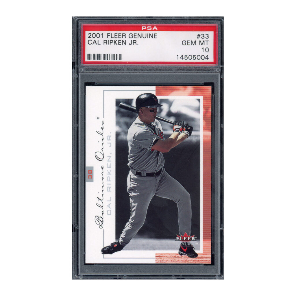 2001 Fleer Genuine #33 Cal Ripken PSA 10