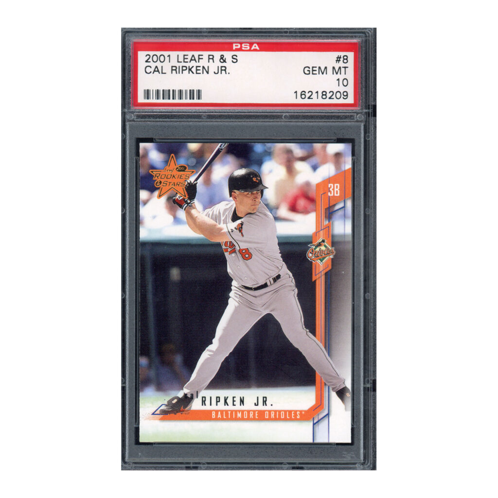 2001 Leaf R&S Rookies Stars #8 Cal Ripken PSA 10