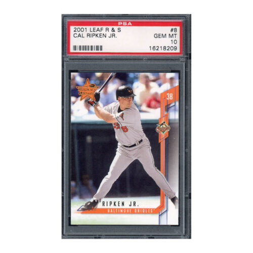 2001 Leaf R&S Rookies Stars #8 Cal Ripken PSA 10